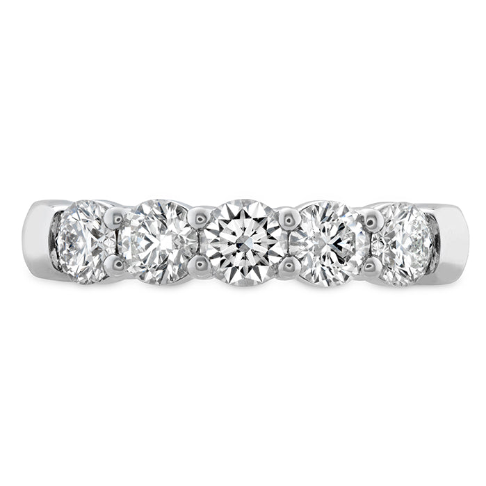 Vardy's Collection Hearts on Fire Cut G/H VS2 5 Stone Anniversary Band in 18K White Gold (1.06ctw) - My Store