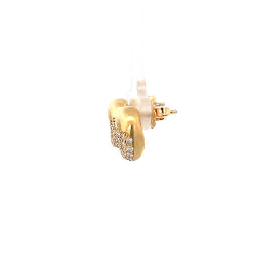 Vardy's Collection Polished 18K Yellow Gold Stud Earrings - My Store