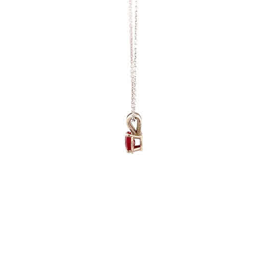 Ruby Rabbit Ear Pendant in White Gold (230-01508) - Vardy's Jewelers - Cupertino CA