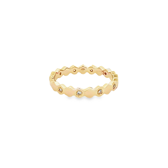 Gypsy Set Wedding Band in Yellow Gold (110-01491) - My Store