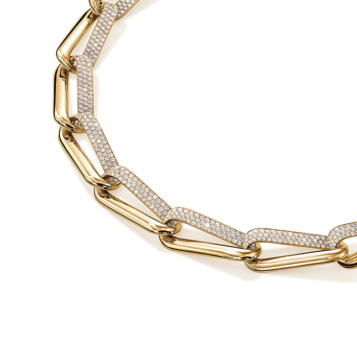 Hearts On Fire Hearts On Fire and Inside Out Diamond Link Necklace in 18K Yellow Gold (20.02ctw) - My Store