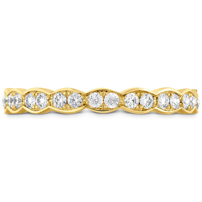 Lorelei Floral Wedding Band by Hearts On Fire in Yellow Gold (110-33313)