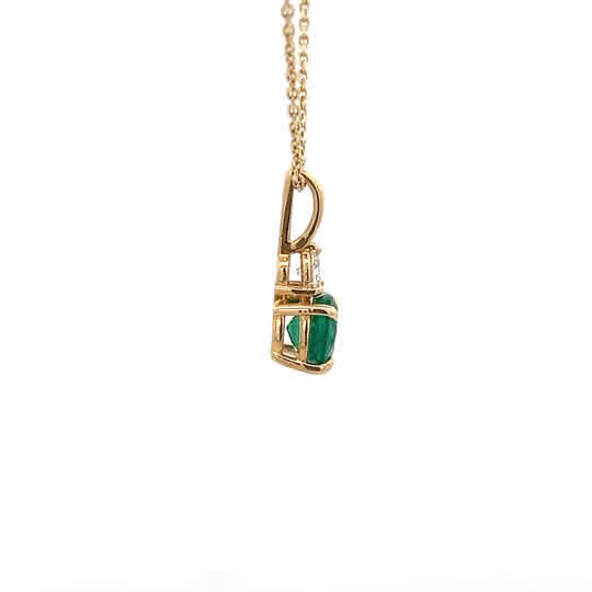 Emerald & Diamond Pendant