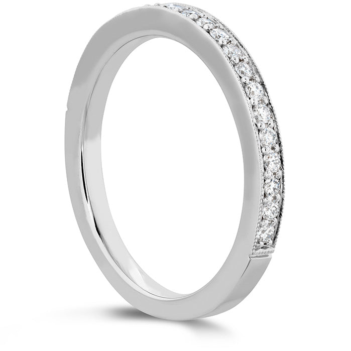 Vardy's Collection Hearts On Fire Cut Diamond 18K White Gold 3mm Half Anniversary Band (0.20ctw)