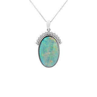 Cable Link Pendants in White Gold (230-01295)