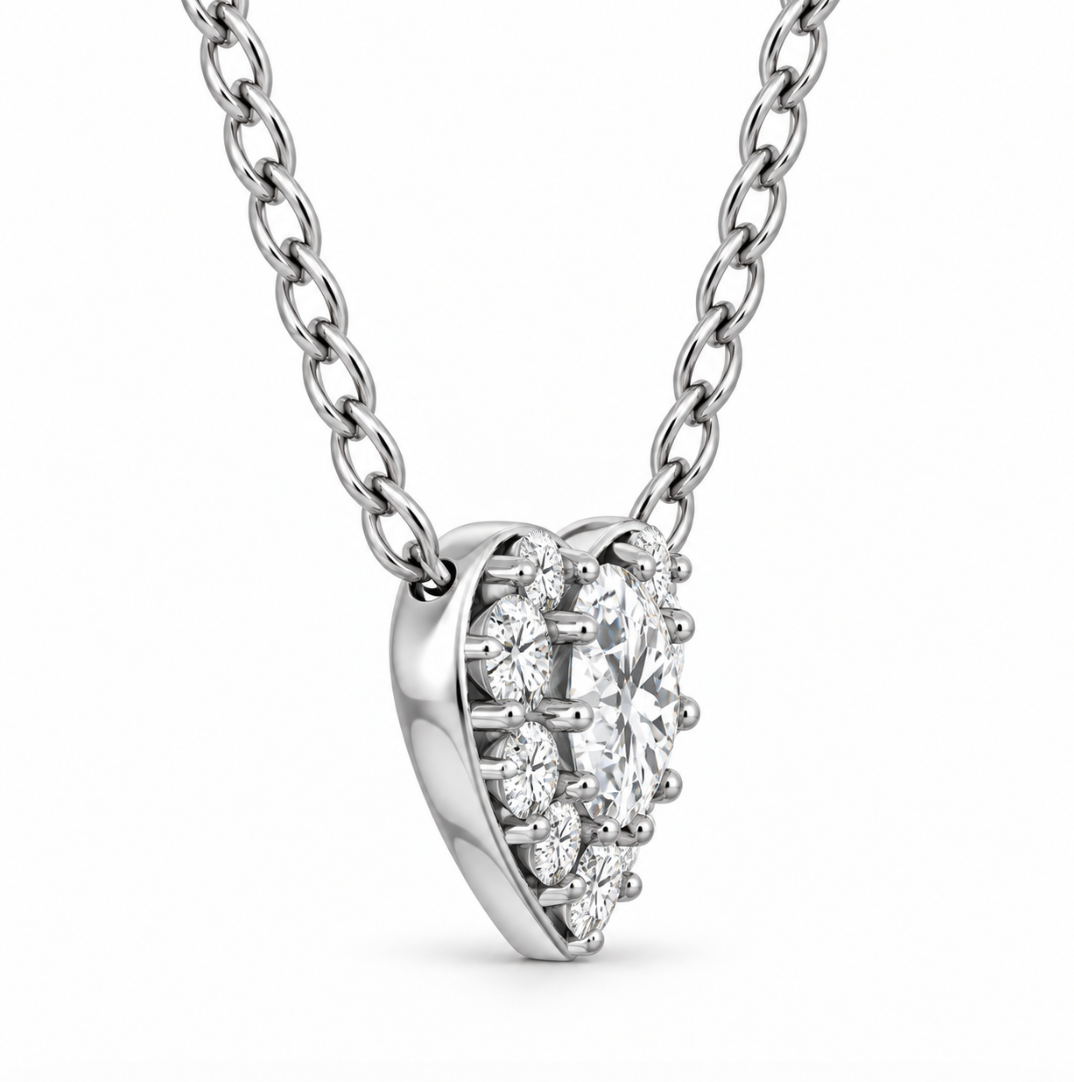 Cluster Pendant in White Gold (160-02182)