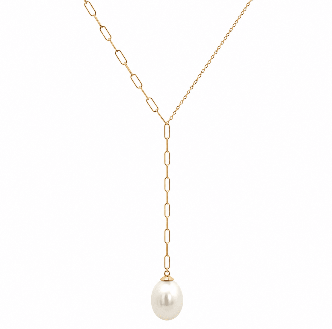 Akoya Pearl Drop Pendant in yellow Gold (320-00209)