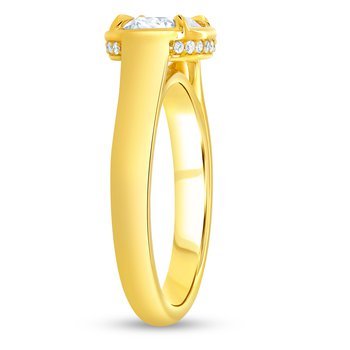 Antique Style Engagement Ring in Yellow Gold (100 - 00690)