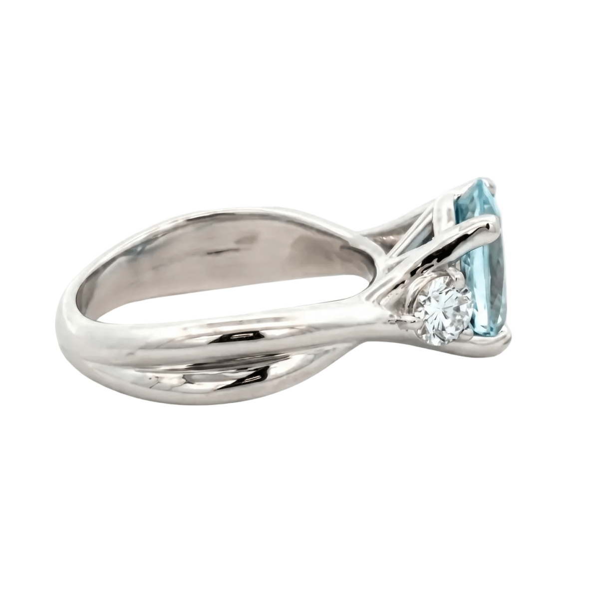 Aquamarine & Diamond Fashion Ring (200 - 01320)