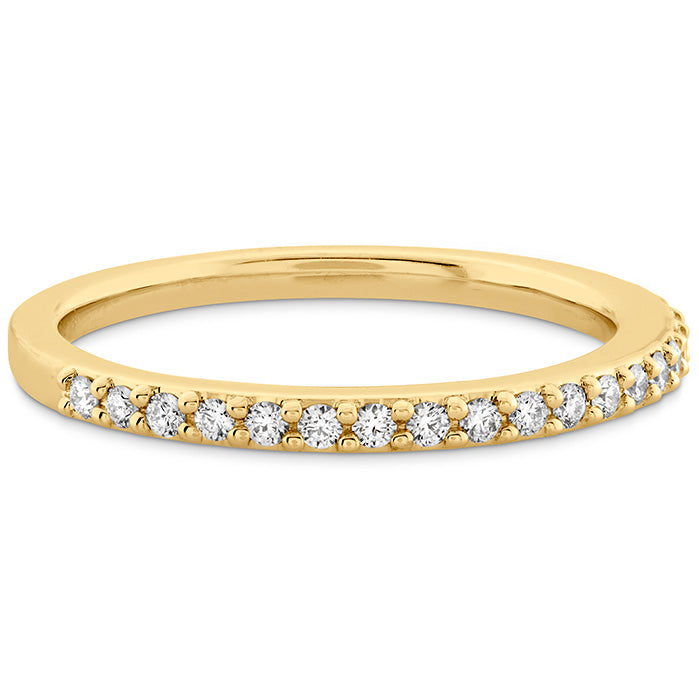 Vardy's Collection Hearts On Fire Cut G/H Vs2 Diamond Three Quarters Wedding Band in 18K Yellow Gold (0.19ct) - My Store