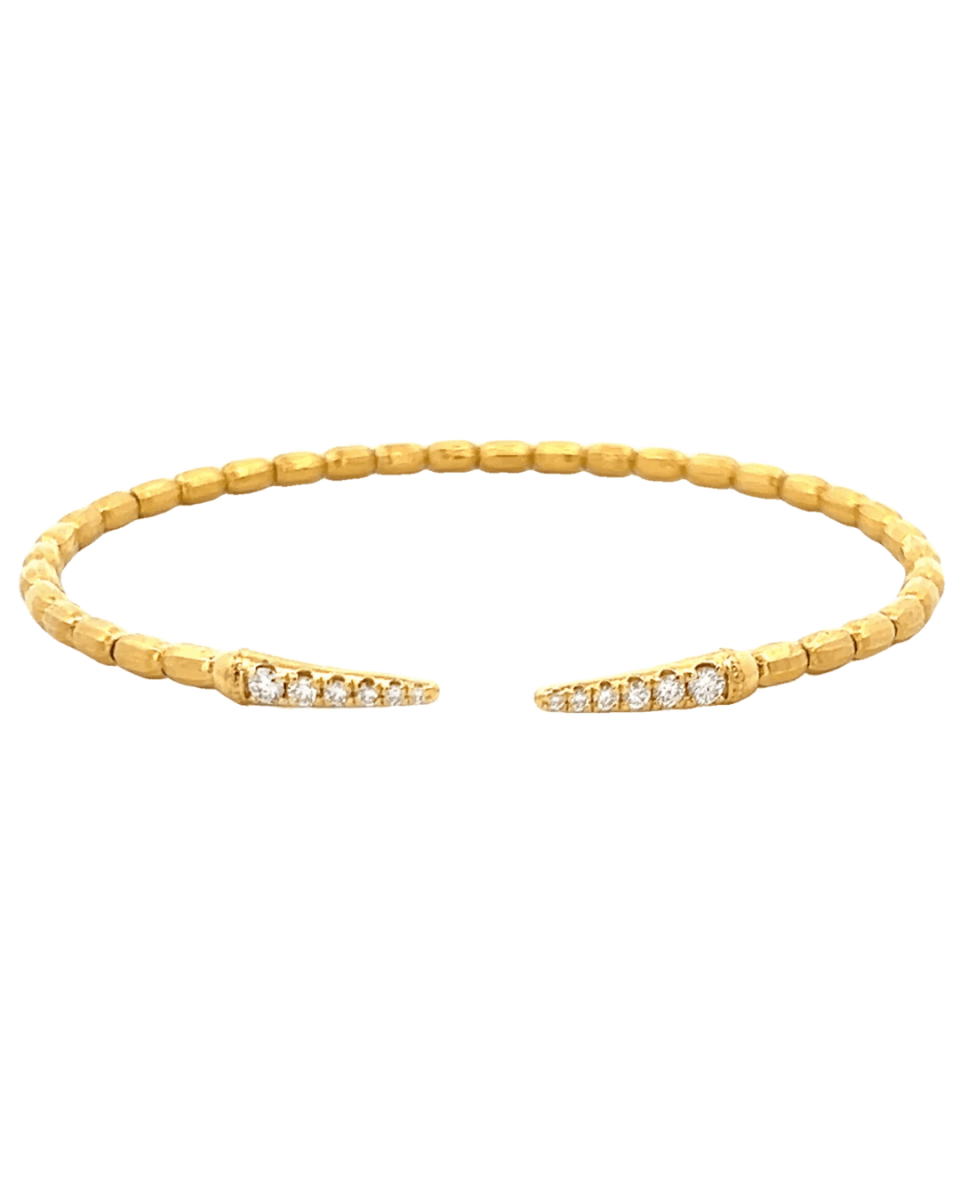 Bangle diamond bracelet in yellow gold (170-00851)