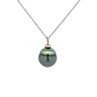 Tahitian Peacock Pearl Pendant in White Gold (320-00186) - Vardy's Jewelers - Cupertino CA