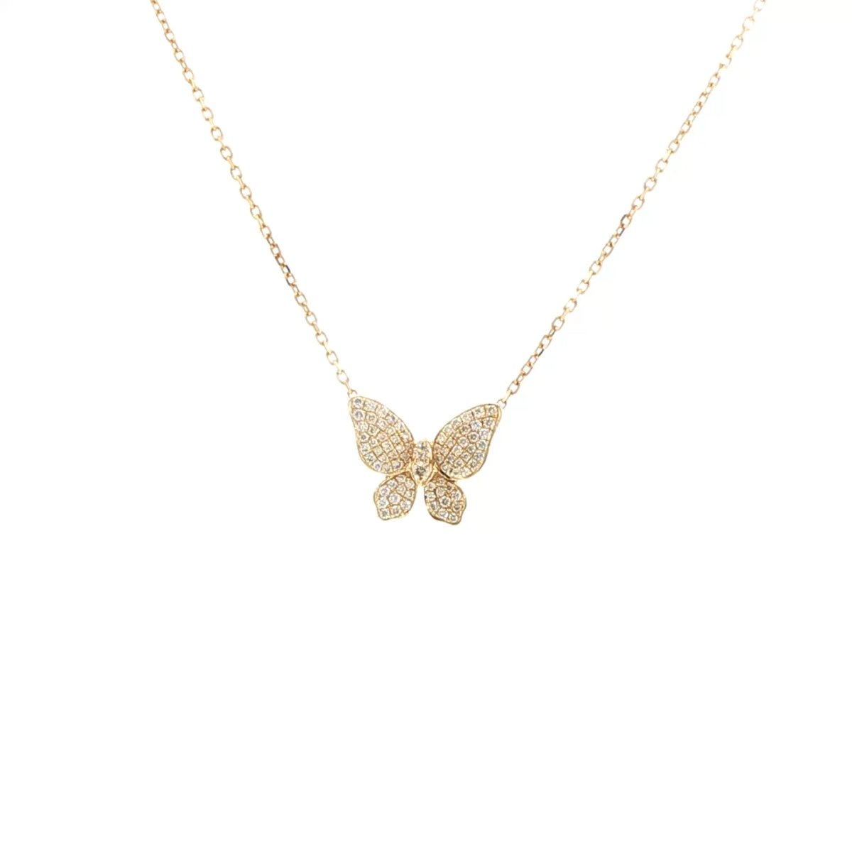 Butterfly Pendant in Yellow Gold (160-33583)