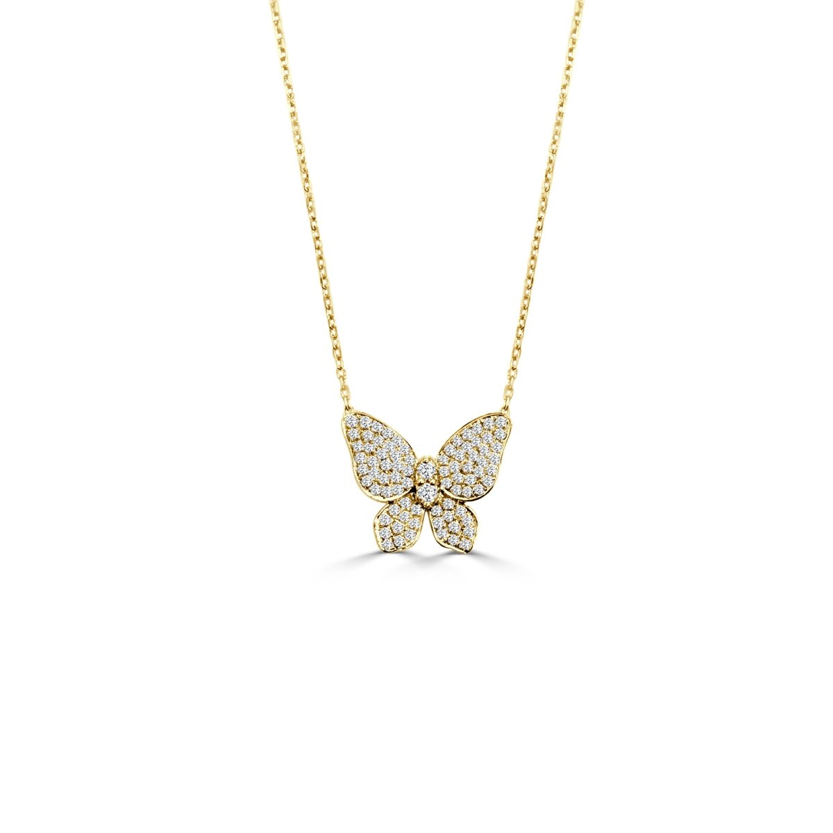 Butterfly Pendant in Yellow Gold (160-33583)