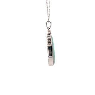 Cable Link Pendants in White Gold (230-01295)