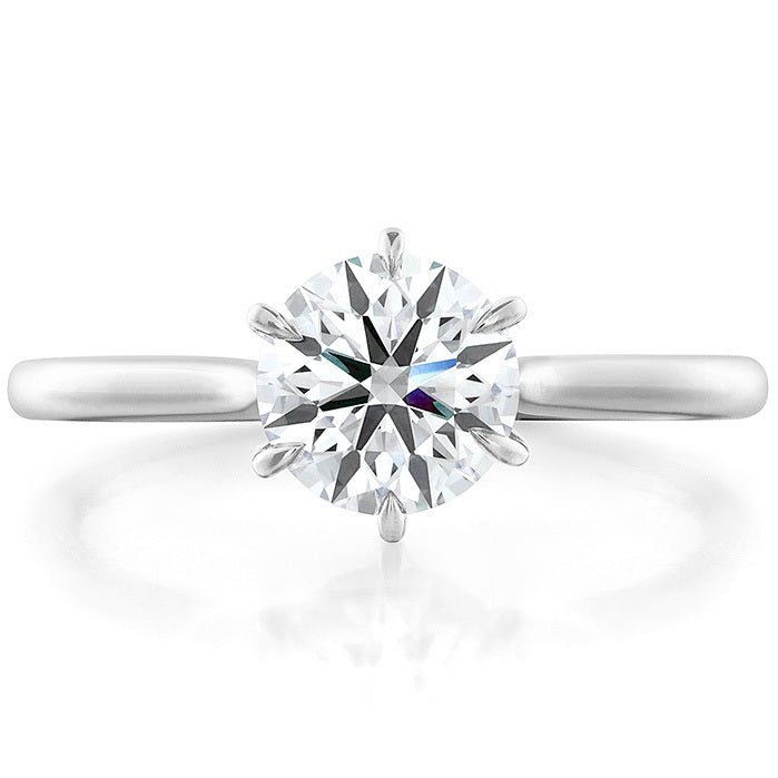 Camilla 6 Prong Engagement Ring Setting by Hearts On Fire in Platinum (470 - 00109)