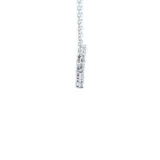 Heart Shaped Pendant with Round Diamonds in White Gold - My Store