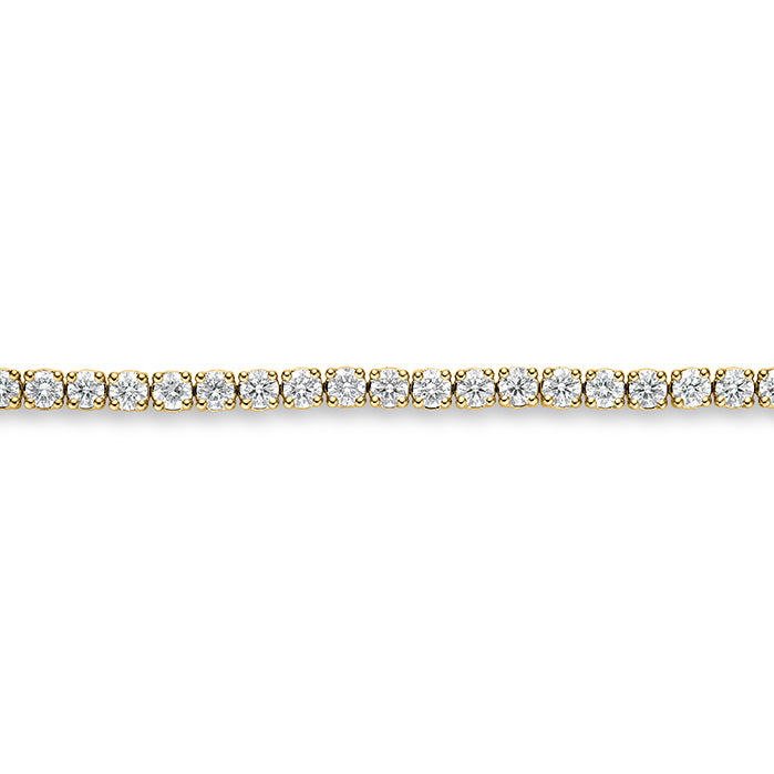 Half Line tennis bracelet in Yellow Gold (170-33324)