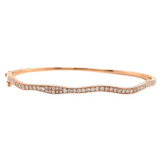 Lady's Diamond Bangle in Rose Gold (170-00746)