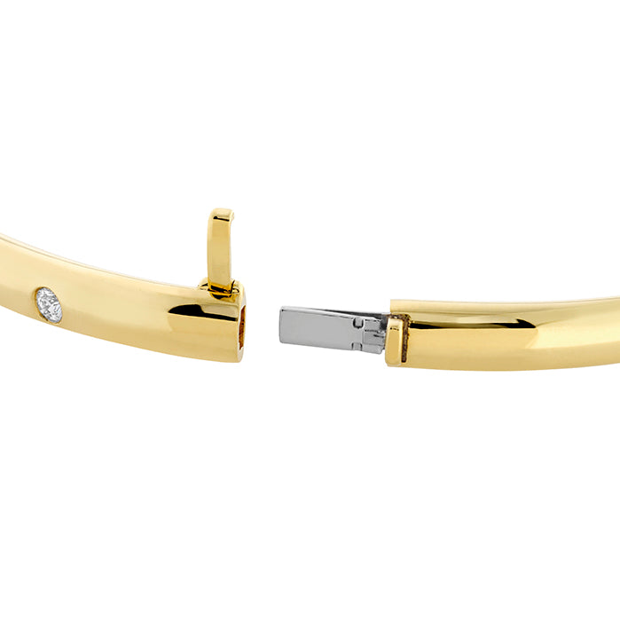 GYPSY DIAMOND BANGLE in Yellow Gold (170-00861) - Vardy's Jewelers - Cupertino CA