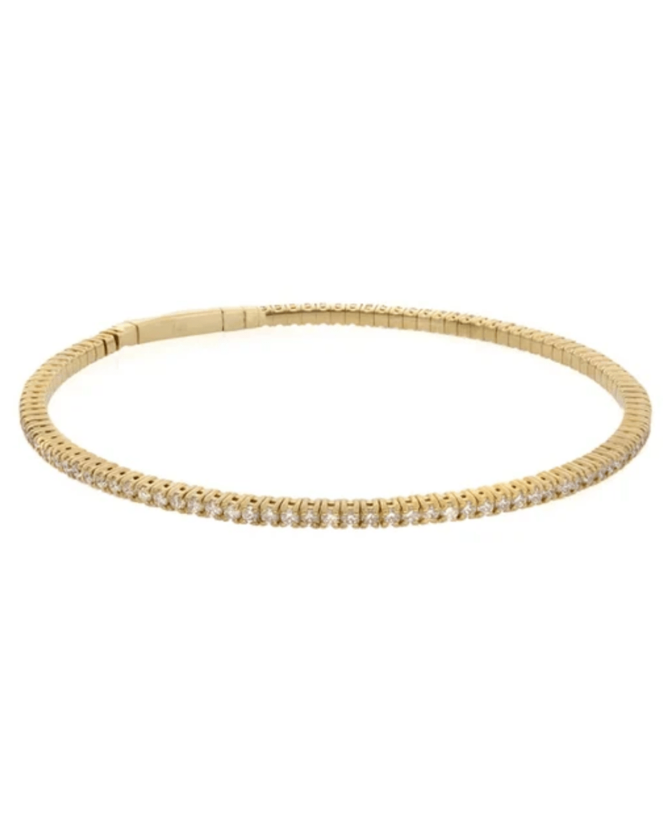 Diamond Bangle Bracelet in Yellow Gold (170-33604)