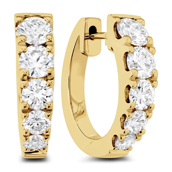 Diamond Huggies Earrings in Yellow Gold (152-33614)