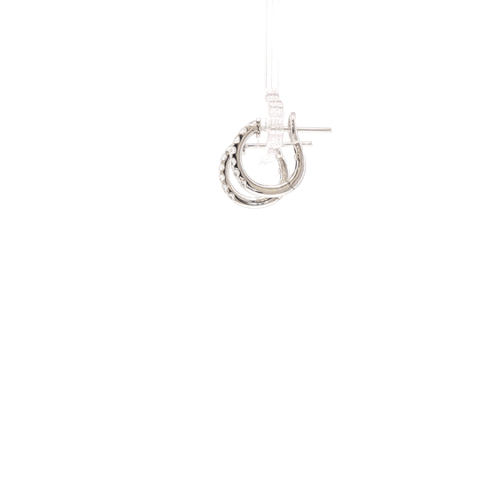 Diamond Huggies in White Gold (152-33645)