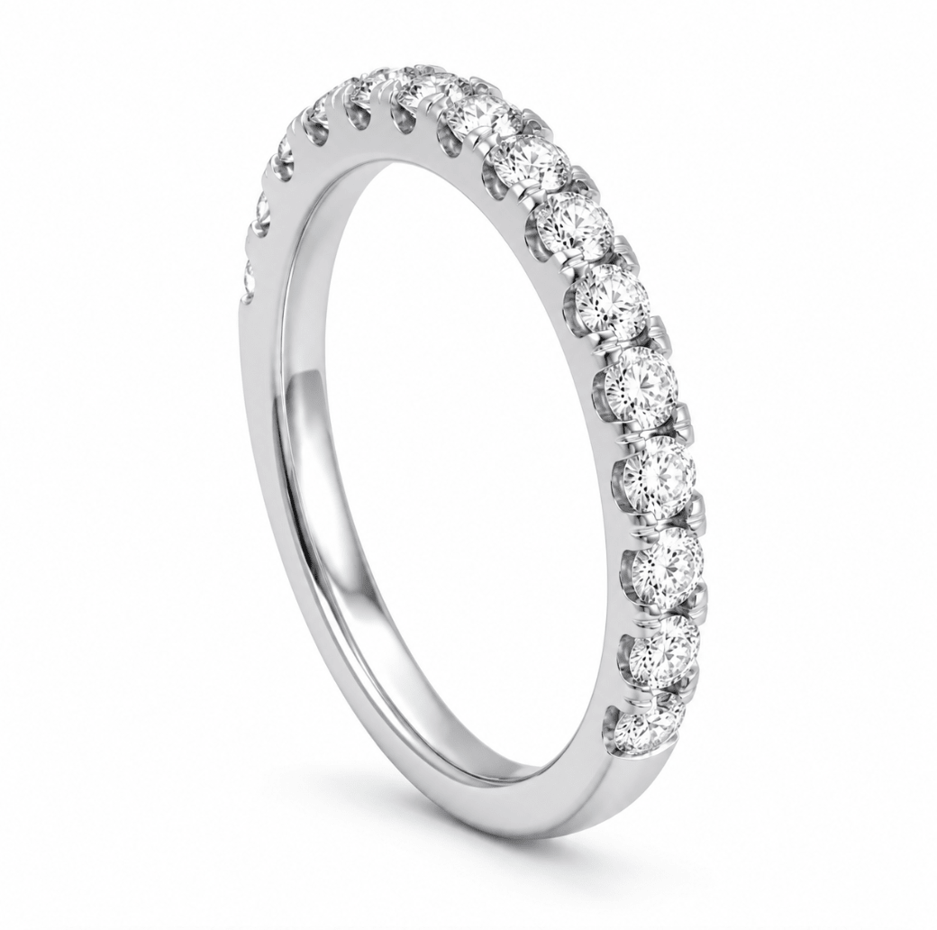 Diamond Wedding Band White Gold (110-33856)