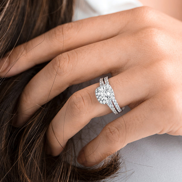 Lady's Half Anniversary Wedding Band in White Gold (110-01445) - My Store