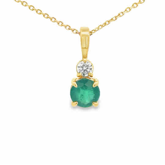 Emerald & Diamond Pendant