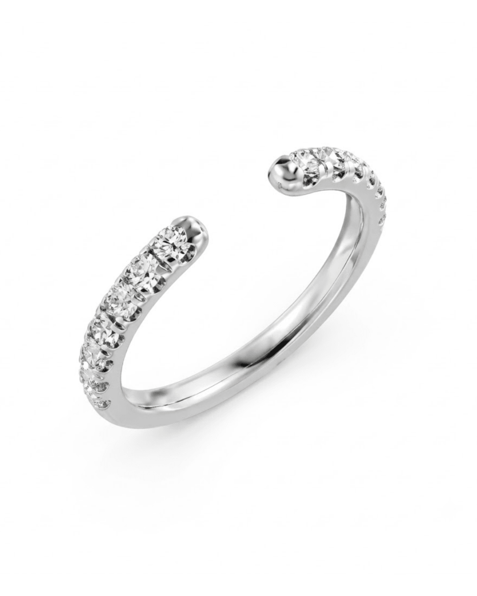 Eclipse Collection Fashion Band In White Gold (130-33151)