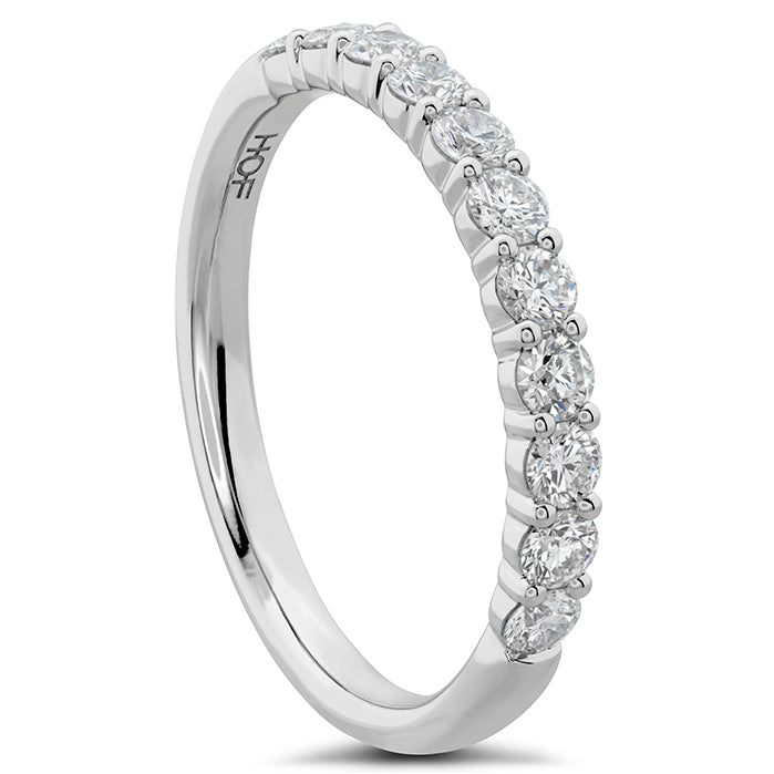 Vardy's Collection Hearts On Fire Cut G/H Vs2 Diamond Three Quarters Wedding Band in 18K White Gold (1.04ctw) - My Store