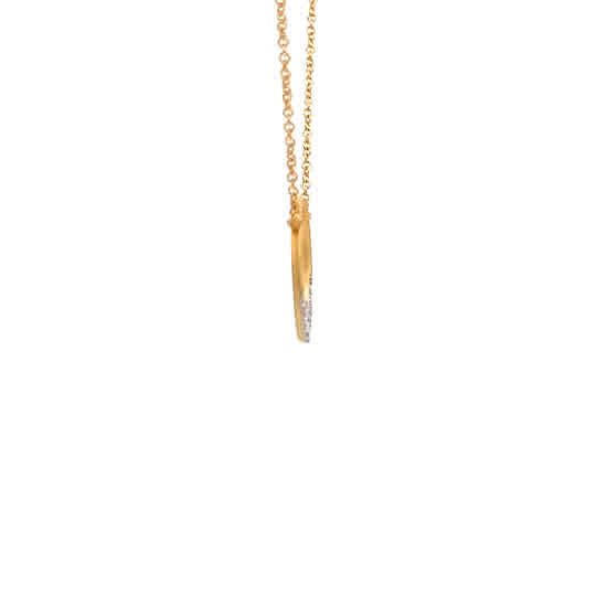 Open Diamond Pendant in Yellow Gold (160-33235)