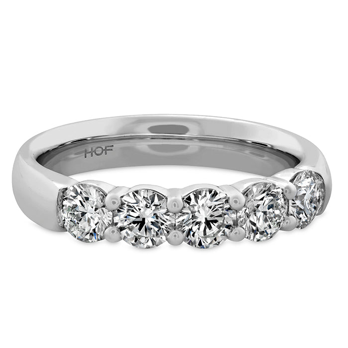 Vardy's Collection Hearts on Fire Cut G/H VS2 5 Stone Anniversary Band in 18K White Gold (1.06ctw) - My Store