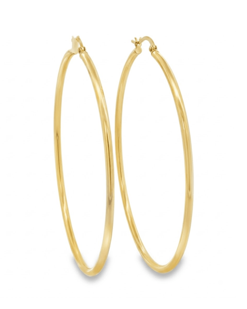 Gold Hoop Earrings In Yellow Gold (425-33366)