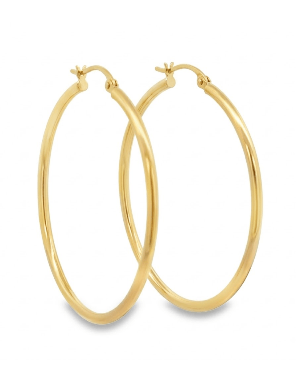 Gold hoop Earrings in Yellow Gold (425-33368)