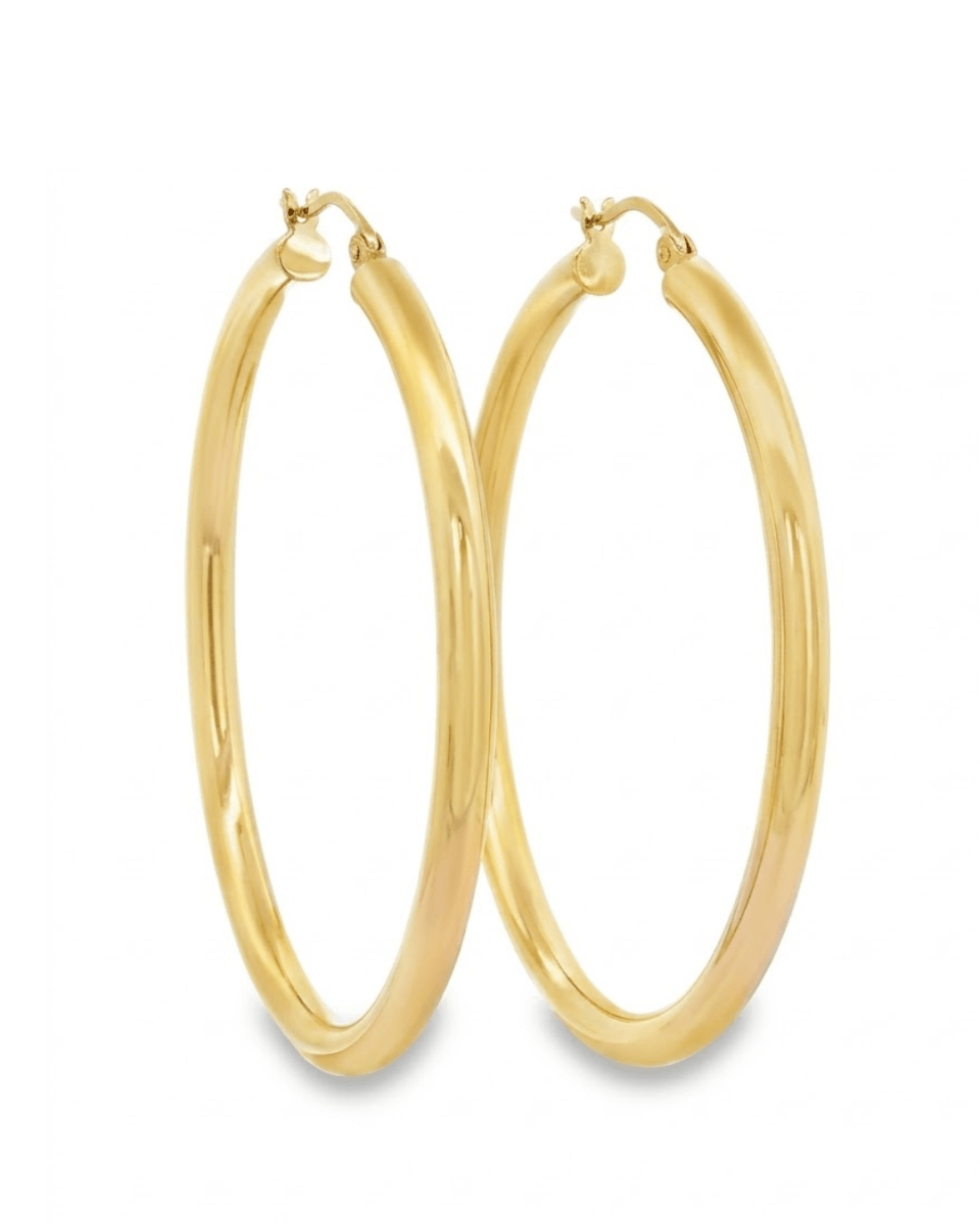 Gold Hoop Earrings in Yellow Gold (425-33369)