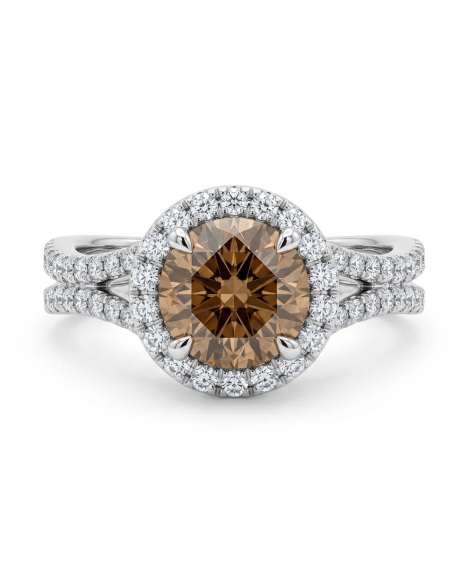 Halo Fashion Ring in White Gold (130-01155)