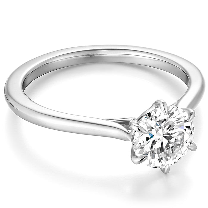 Hearts On Fire Camilla 6 Prong Engagement Ring in Platinum