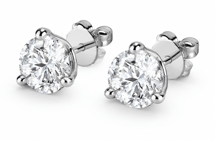 Hearts on Fire Diamond Stud Fashion Earrings in White Gold (150-02140)