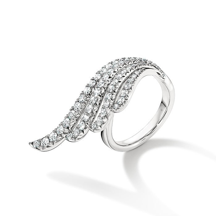 Hearts On Fire French Pavé Diamond Ring in 18K White Gold (1.3ct)