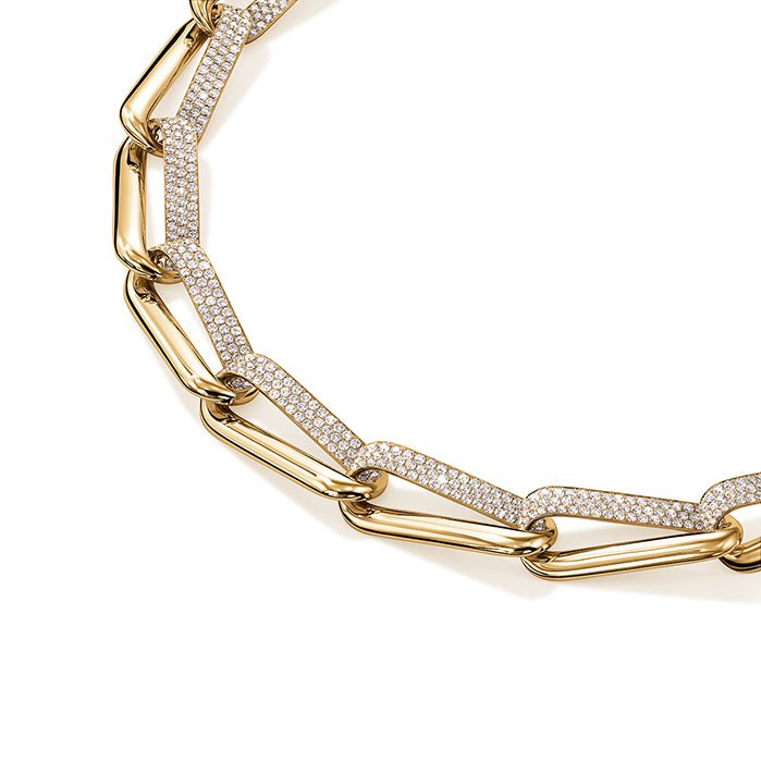 Hearts On Fire Hearts On Fire and Inside Out Diamond Link Necklace in 18K Yellow Gold (20.02ctw)