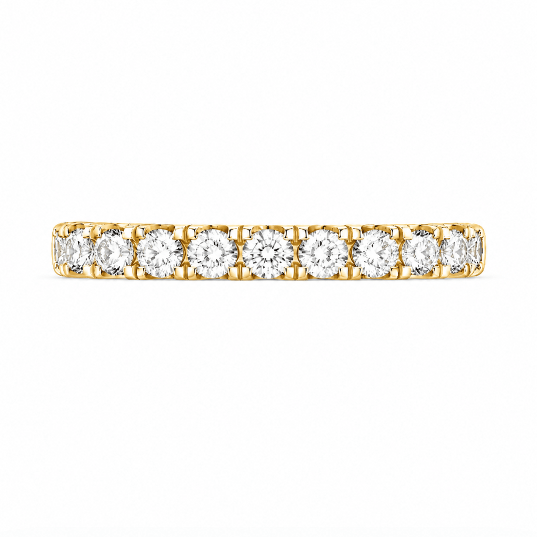 Lady's U Set Wedding Band in Yellow Gold (110-01494)