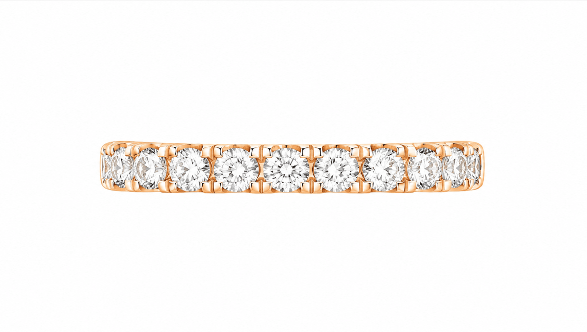 Lady's U Set Wedding Band in Yellow Gold (110-01494)