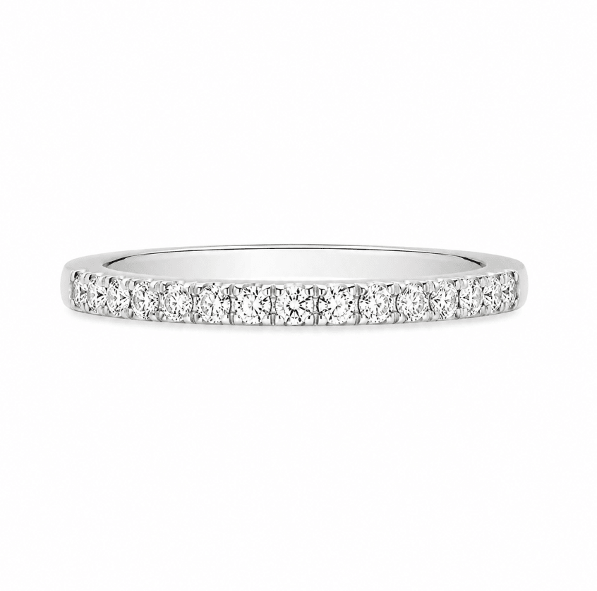 Lady's Wedding Band in White Gold (110-01481)