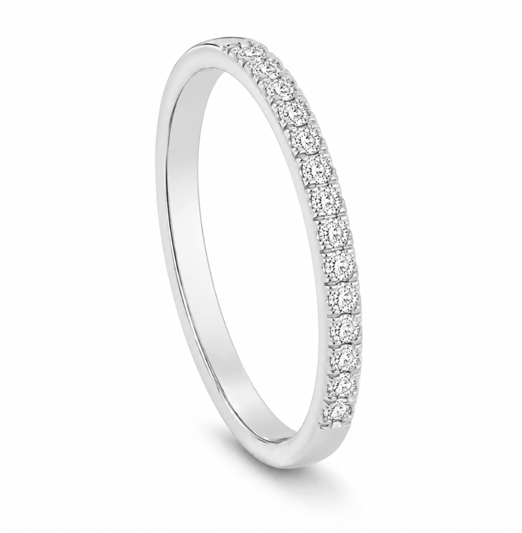 Lady's Wedding Band in White Gold (110-01481)
