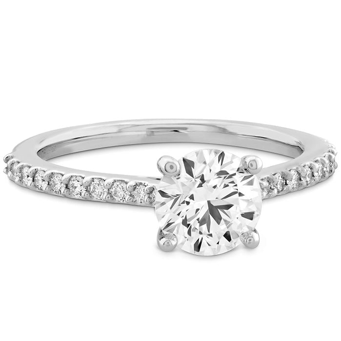 Luxe Camilla Engagement Ring by Hearts On Fire in 18k White Gold (140 - 01008)