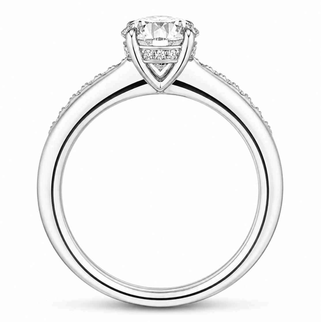 Luxe Camilla Engagement Ring by Hearts On Fire in White Gold (140-01008)