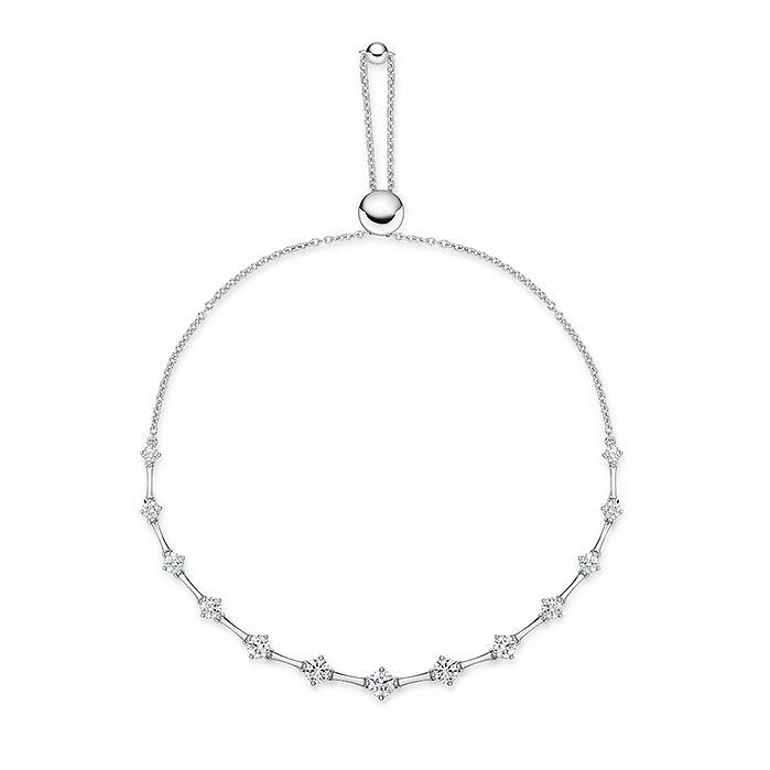 Memoire Cadence Bolo Bracelet in 18K White Gold (1.26ct)