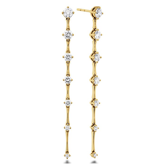 Memoire Cadence Drop Earrings in 18K Yellow Gold (1.17ct)